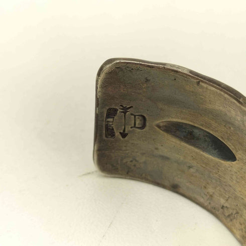 ナバホ NAVAJO STERLING 刻印 スタンプワーク シルバー バングル メンズ